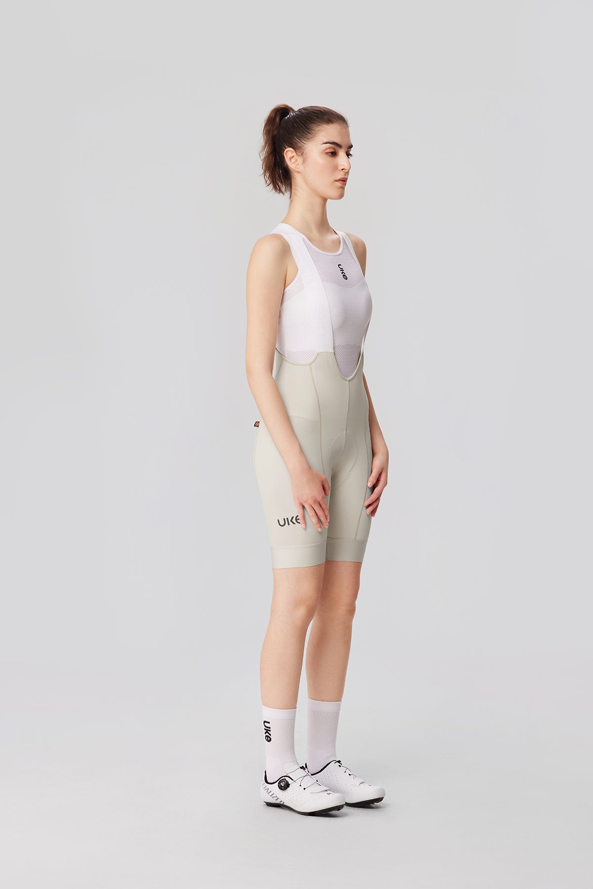 Women's Bib Shorts Eit cushion Yunling-Ivory