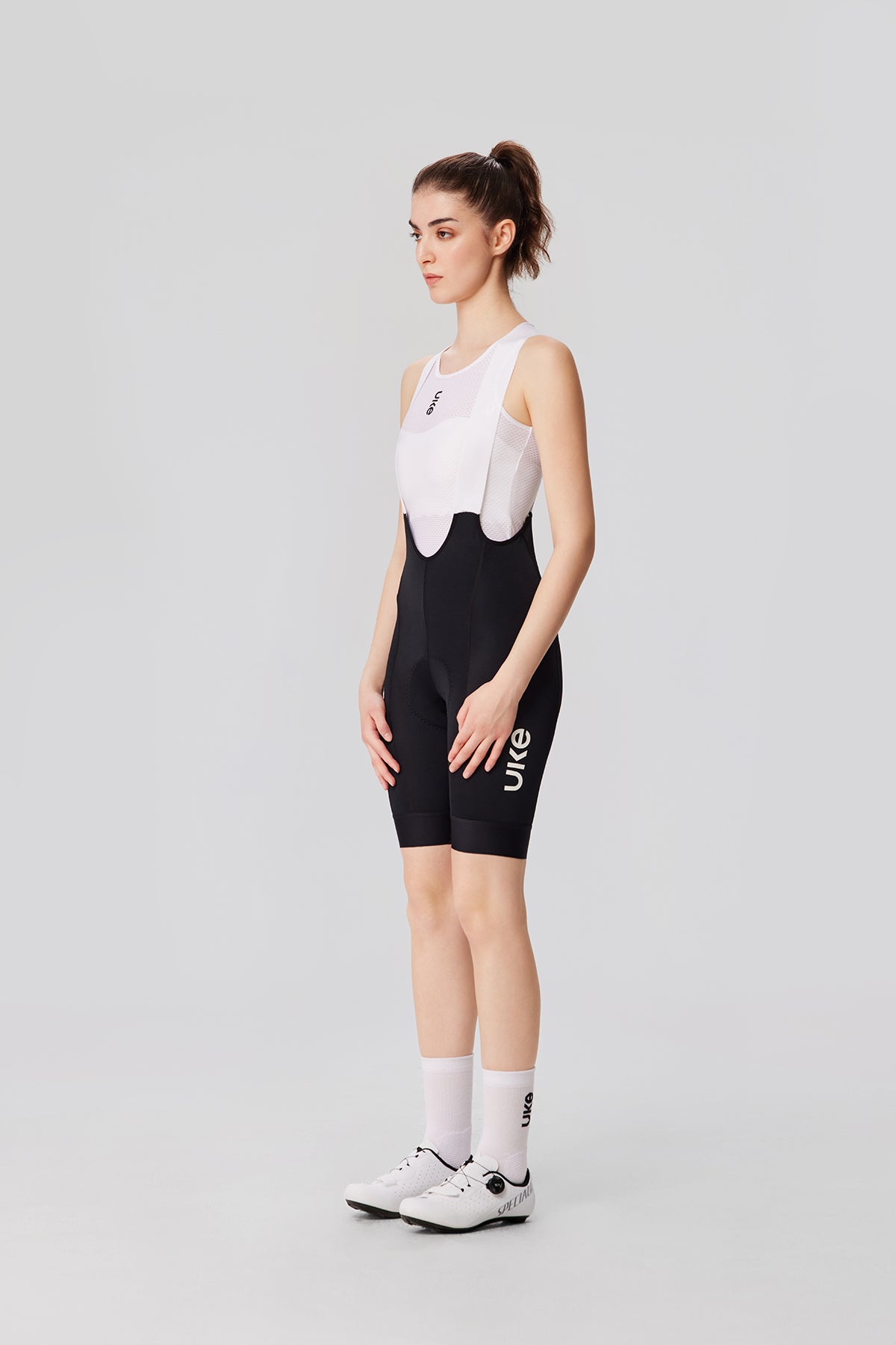 Women's Bib Shorts Eit cushion Yunling-Black
