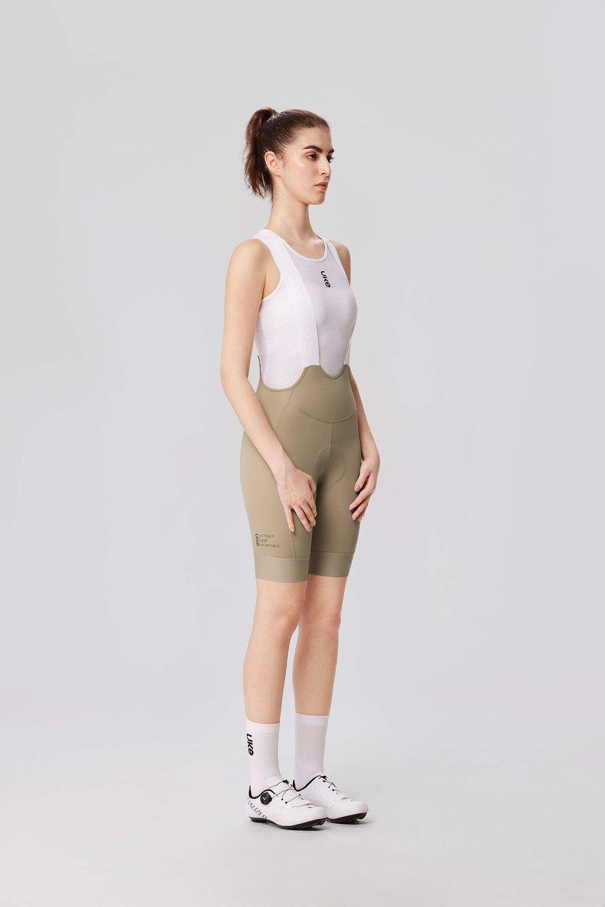 Women's EIT Bib Shorts PRO Xia Chi-Grayish brown