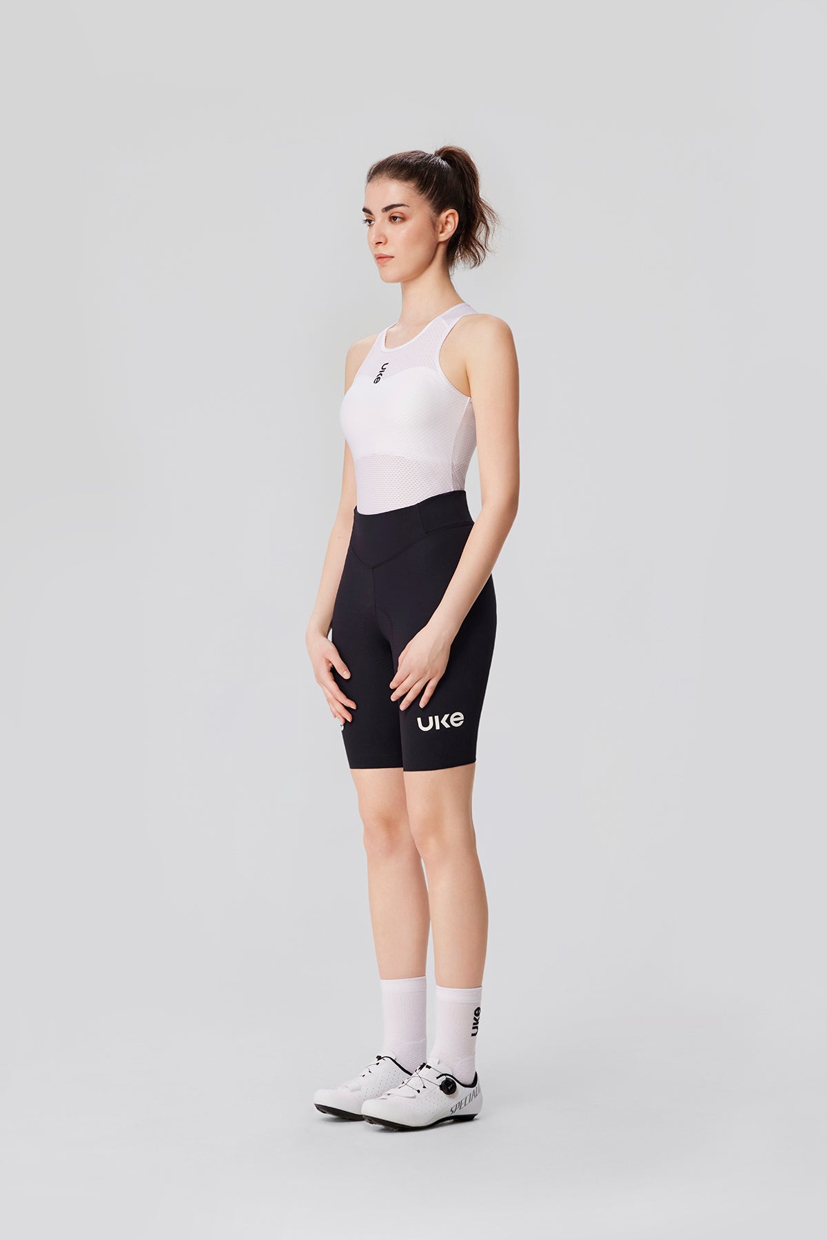 Women's Seamless Shorts CL-1 Astonishing Goose-Black