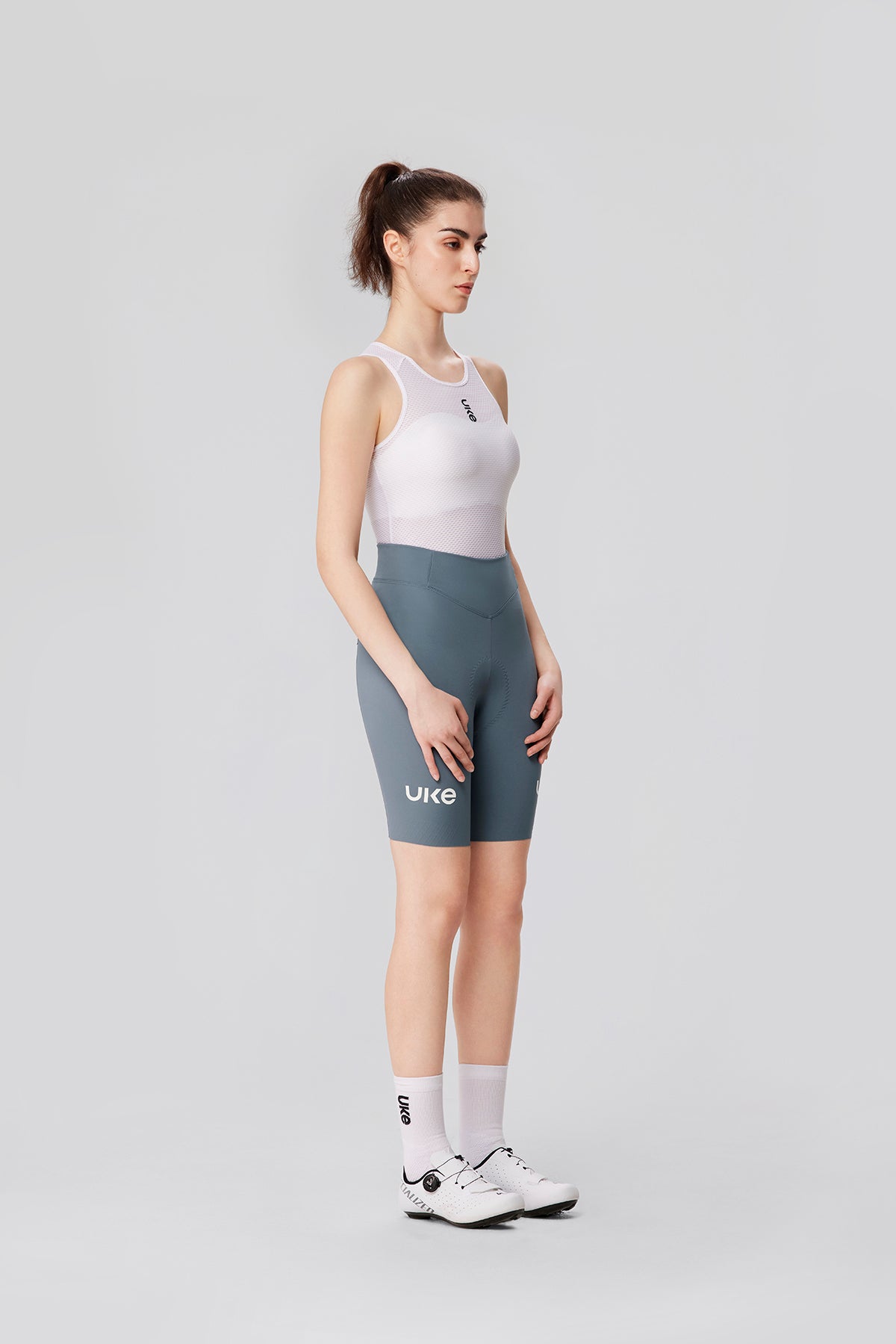 Women's Seamless Shorts CL-1 Astonishing Goose-Gentleman Gray