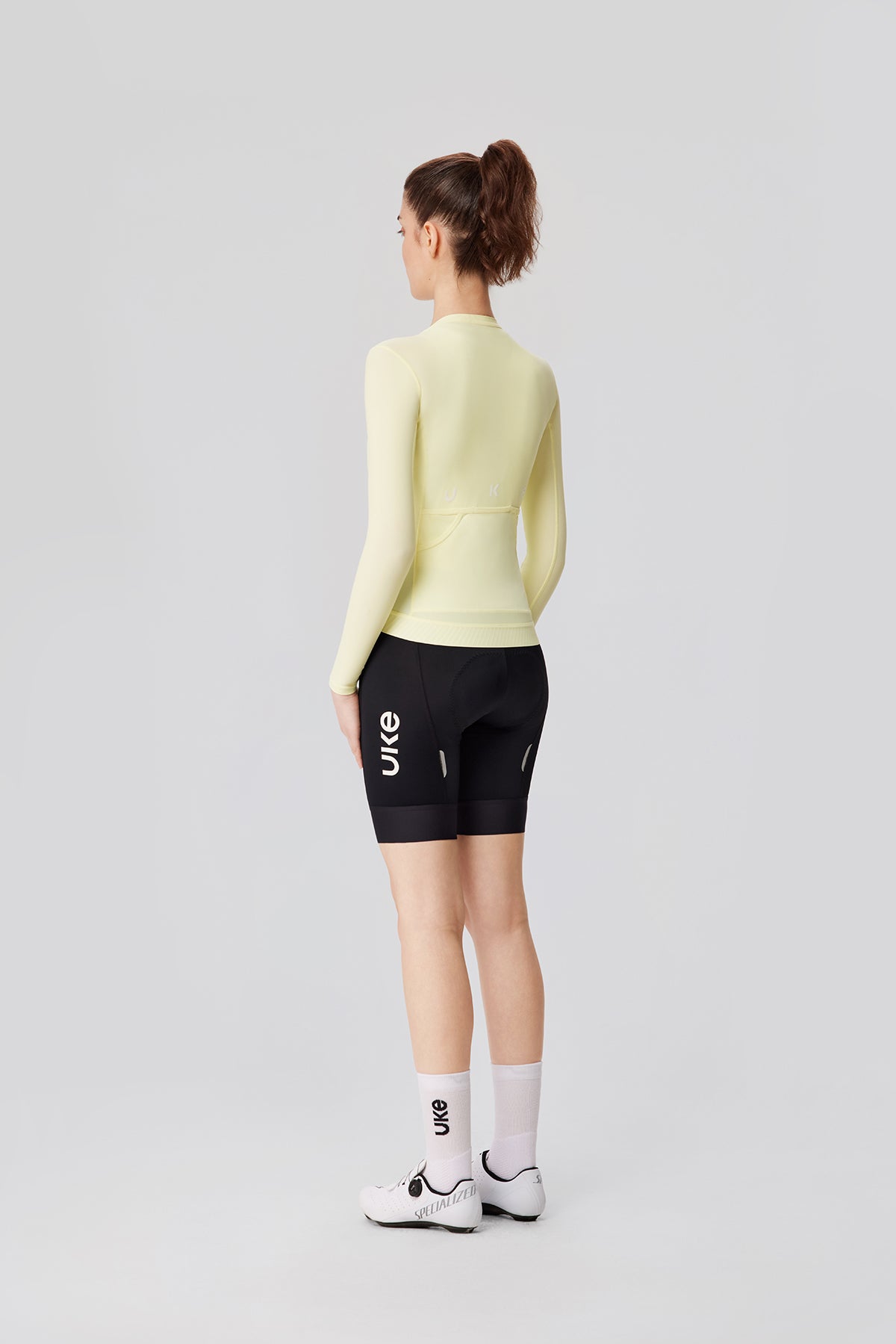 Jersey manga larga de mujer Lin quan-Amarillo cielo