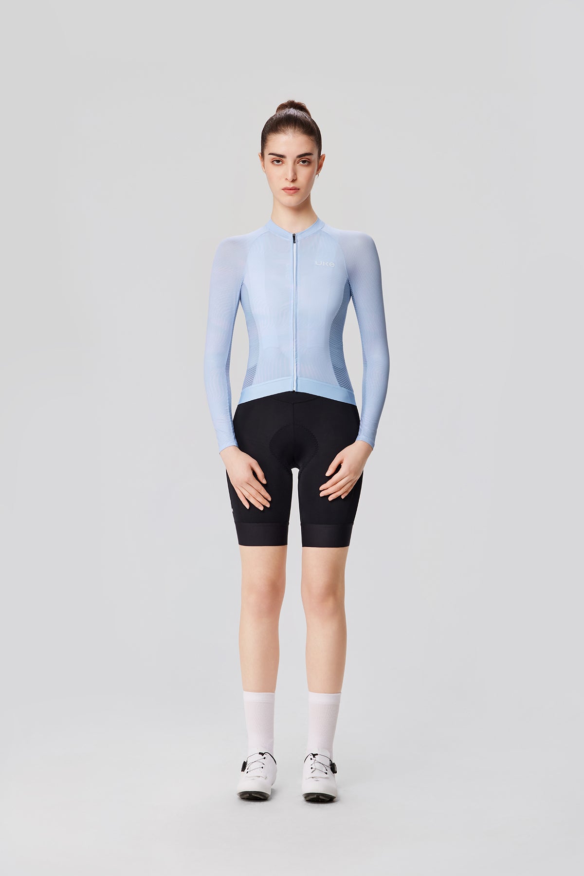 Women's LS Jersey Qixing-Light blue