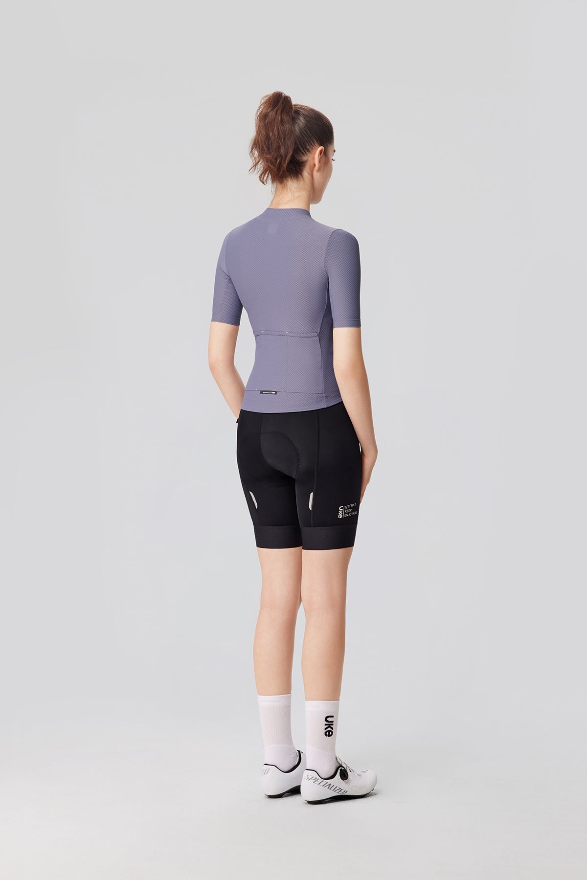 Maillot de ciclismo para mujer CL-1 Guiyu - Gris Uva