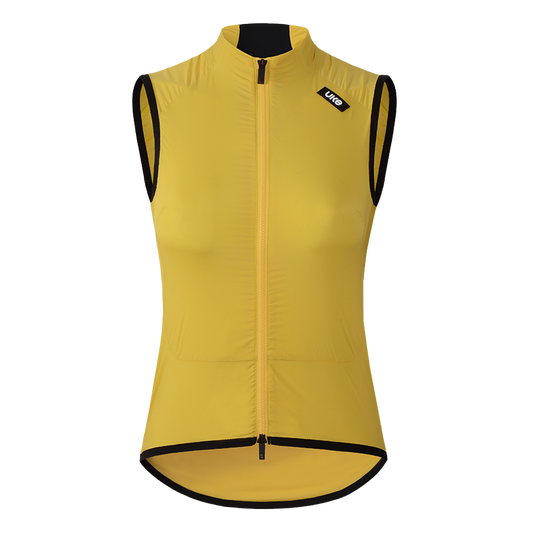 Women's  Cycling Gilet CL-1 WindNight-Bergamot Yellow