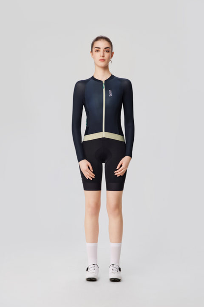 Jersey manga larga para mujer SI-1 YunYu-Negro