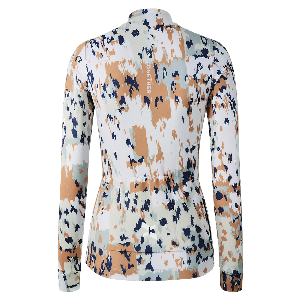 Women's Training Thermal Cycling Jersey Motley-Camouflage