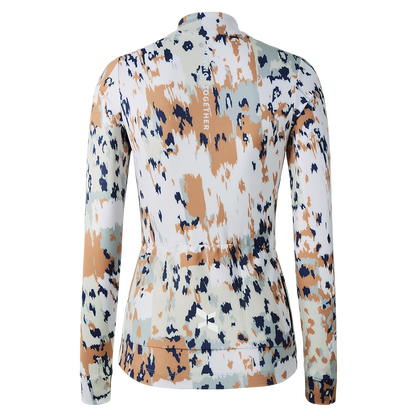 Women's Training Thermal Cycling Jersey Motley-Camouflage